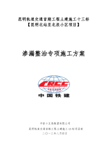 13标防渗漏水方案