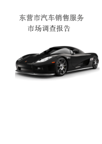 一组东营市汽车销售服务调查报告