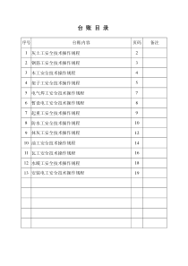 1安全操作规程内容