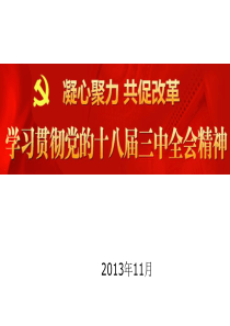 学习十八届三中全会 (PPT)
