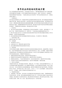 青年农业科技培训实施方案