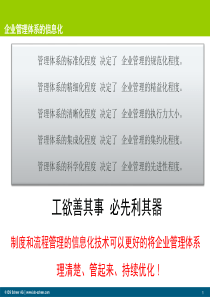 企业流程管理信息化解决方案