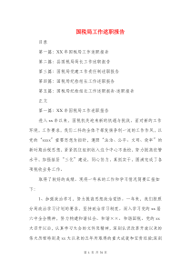 国税局工作述职报告(多篇范文)