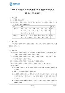 2005年全国重点城市与竞争对手网络质量对比测试规范