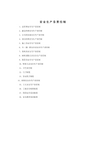 安全生产责任制及安全生产操作规程