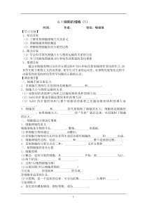 (必修1)生物学案61细胞的增殖