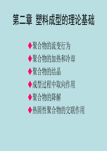 郑州大学：塑料成型工艺学 郑国强(模具方向)――第二章 塑料成型的理论基础