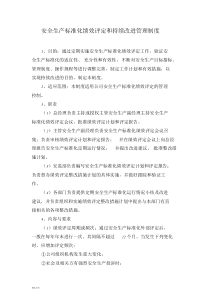 安全生产标准化绩效评定和持续改进管理制度文件.doc
