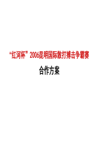 红河杯2006昆明国际散打搏击赛事策划方案
