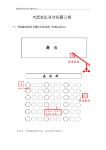 大型演出活动拍摄方案