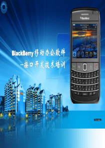 BlackBerry移动办公软件接口开发培训大纲