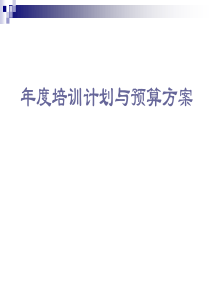 年度培训计划与预算方案(要点+范例)