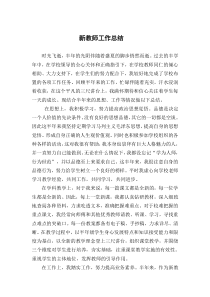 小学新教师工作总结