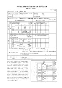 雨水和管道及配件安装工程检验批质量验收记录表