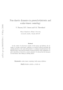 Non-chaotic dynamics in general-relativistic and s