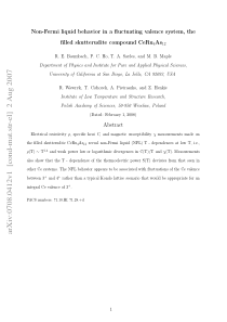 Non-Fermi liquid behavior in a fluctuating valence