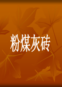 粉煤灰砖知识
