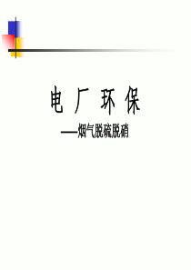 烟气脱硫脱硝课件