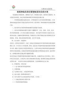 2013年单病种临床路径管理制度和实施方案