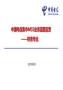 中国电信集中MSS项目_业务蓝图模版设计_财务组_蓝图宣贯_20150317 - V2