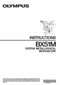BX51M 显微镜说明书