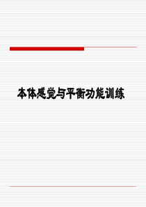 本体感觉与平衡