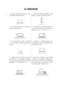 初二物理受力分析作图专题