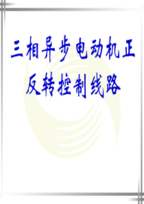 三相异步电动机的正反转控制电路ppt