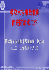 XXXX年全国煤矿水害事故