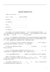 XXXX年关于上海市国有土地使用权出让合