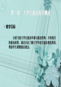 第一章 大学生就业指导概述