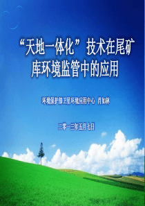 “天地一体化”技术在尾矿库环境监管中的应用
