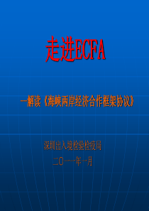 《海峡两岸经济合作框架协议》的内容、政策及发展趋势
