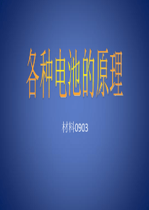 各种电池的原理