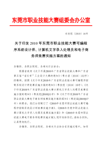 可编程序系统设计师、计算机文字录入处理员和电子商务师竞赛实施