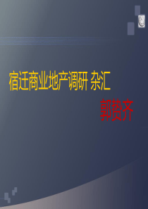 宿迁商业地产杂烩 郭贽齐