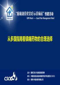 2.从多国指南看镇痛药物的合理选择