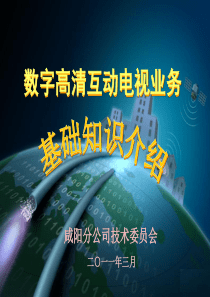 数字高清互动电视业务知识介绍