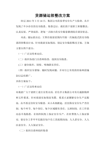 货源储运部新整改方案