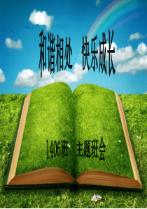 和谐共处主题班会