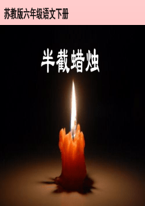 75《半截蜡烛》PPT课件(苏教版六年级语文下册课件)