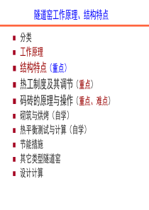 隧道窑工作原理、结构特点