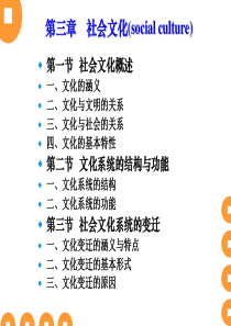 第三章 社会文化social culture  云南师综述