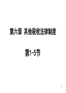第六章其他税收法律制度第1-6节案例