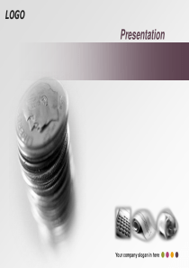 硬币商务PPT模板