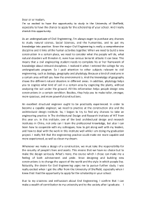 谢菲尔德大学奖学金申请supporting-statement