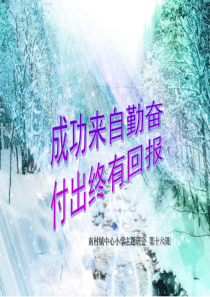 成功来自勤奋_付出终有回报