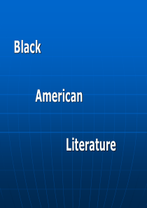 黑人文学American_Black_Literature