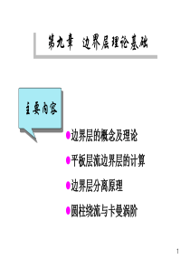 第九章 边界层理论基础
