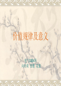价值规律及意义